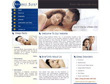 Tablet Screenshot of advancesleep.com